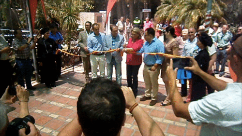 La alcaldesa de Almuñécar, Trinidad Herrera, inaugura la XV Feria Gastronómica