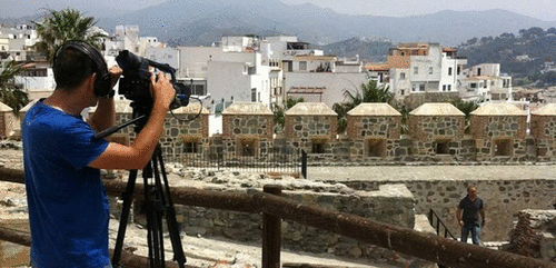 Un equipo de Canal Sur graba su programa "Este es mi pueblo" en Almuñécar