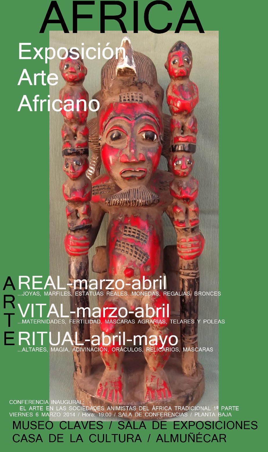 Exposición “Arte Tradicional Africano” en la Casa de Cultura de Almuñécar
