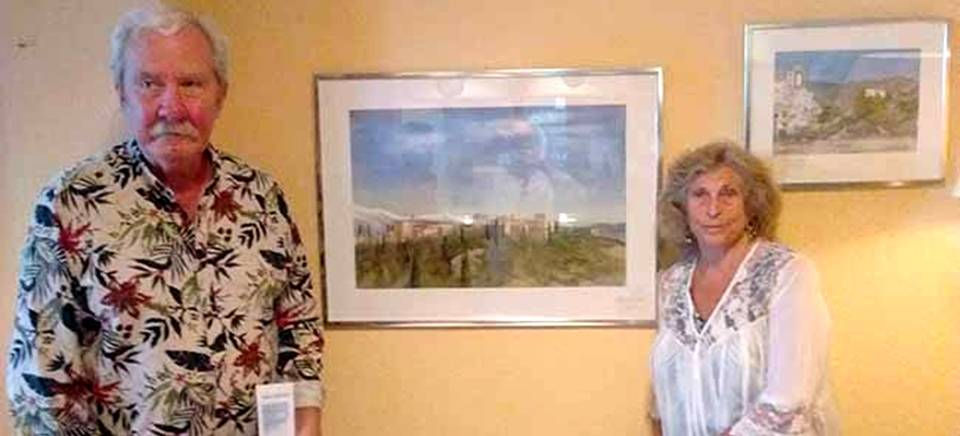 El pintor sueco Nils Ohrvall expone acuarelas en el hotel Arrayanes de Almuñécar
