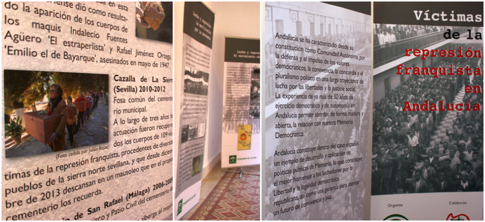 La exposición ‘Víctimas de la represión franquista en Andalucía’ repasa los años de la II República, el Franquismo y la Transición